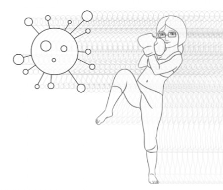 Immunsystem stärken Boxerin bekämpft Virus